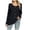 Black, variant on Womens Fashion Casual T Shirt Long Sleeve Crew Neck Tops Loose Buttons Top Spandex Long Sleeve Womens Tee Womens Tech T Shirt Pack Womens Loose Athletic Tees Womens Loose Fit Tops Short