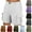 White, variant on CYRBOKO Womens Workout Shorts, Casual Summer Comfy Breathable Shorts with Pockets White Size S-2XL