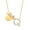 Q, variant on Minnie Mouse Sterling Silver Gold Plated Cubic Zirconia Initial Pendant Necklace, 18" - Letter H