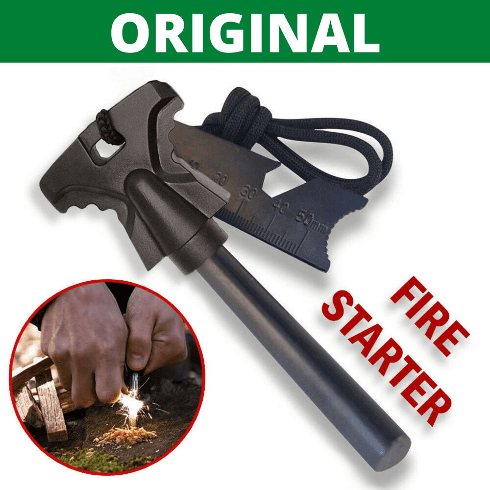 Fire Starter & Steel Striker Bushcraft Firesteel, Flint Sparks Metal