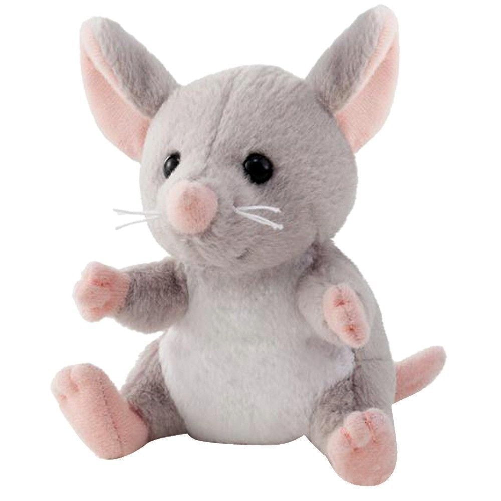 grey mouse stuffed animal
