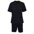 thumbnail image 1 of GÖTZBURG Men's Pyjamas Set - short, V-Neck, patterned  Blue 6XL (XXXXXX-Large), 1 of 3