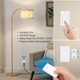 thumbnail image 2 of Interruptor de luz de pared inalámbrico DEWENWILS con toma de control remoto, 2 of 8