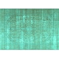 thumbnail image 1 of Ahgly Company Machine Washable Indoor Rectangle Persian Turquoise Blue Traditional Area Rugs, 2' x 3', 1 of 4
