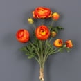 thumbnail image 5 of Artificial Ranunculus Flowers 9 Heads Vintage Silk Flowers Buttercup Long Stems Fake flower bouquets Arrangement (white), 5 of 7