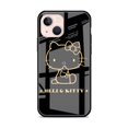 thumbnail image 1 of Glass Case For Apple iPhone 14 13 Pro 11 12 7 8 Plus SE 2022 XR X XS Max 6 6S Tempered Phone Cover  Hello Kitty Lovly Cute LXY, 1 of 7