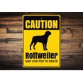 thumbnail image 1 of Letrero de rottweiler, regalo de rottweiler, decoración de rottweiler, letrero para amantes de los perros, regalo para dueños de perros, letrero para dueños de rottweiler, letrero de metal con, 1 of 4