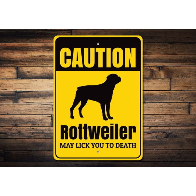 Letrero de rottweiler, regalo de rottweiler, decoración de rottweiler, letrero para amantes de los perros, regalo para dueños de perros, letrero para dueños de rottweiler, letrero de metal con