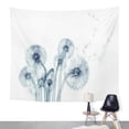 thumbnail image 1 of UFAEZU Blue X Ray Flower White The Taraxacum Dandelion Wall Art Hanging Tapestry Home Decor for Living Room Bedroom Dorm 60x80 inch, 1 of 2