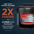 thumbnail image 6 of Ninja HyperHeat 9-in-1 Electric Pressure Cooker with SimpliServe Pot — 6.5 Qt, Cooks Up to 2X Faster, 1200W, Feeds 8–10, PC201 Blue Macaron, 6 of 13
