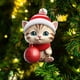 thumbnail image 5 of 1 Adorno Navideño para Árbol de Navidad 2024, Acrílico, para Colgar En El Árbol, Fiestas, Coches, Decoración Del Hogar., 5 of 7
