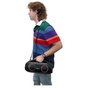 (2) Rockville GO PARTY MAX BASS Portable LED Bluetooth Speakers w/Wireless Link