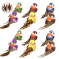 thumbnail image 2 of Joernso 12Pcs Foam Bird Vivid Image Realistic with Clip Wreath Crafts Home Ornament Simulation Bird Garden Supply, 2 of 8