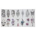 thumbnail image 1 of 14pcs Temporary Flower Animal Tattoos Paper Waterproof Fake Tattoo Stickers Sets, 1 of 14