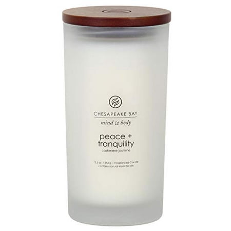 Chesapeake Bay Candle PT31903 Scented Candle, Peace + Tranquility (Cashmere Jasmine), Large