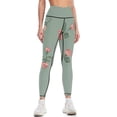 thumbnail image 3 of Rose Pattern High Waisted Leggings for Women Regular & Plus - No See Through Tummy Control Cycling Workout Yoga Pants without Pockets S, 3 of 6