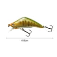 thumbnail image 6 of NIBOLOG 4.8cm/3.8g Artificial Fishing Lure Bionic 3D Eyes Sharp Hooks Stream Trout Sinking Minnow Lure for Freshwater Saltwater, 6 of 8