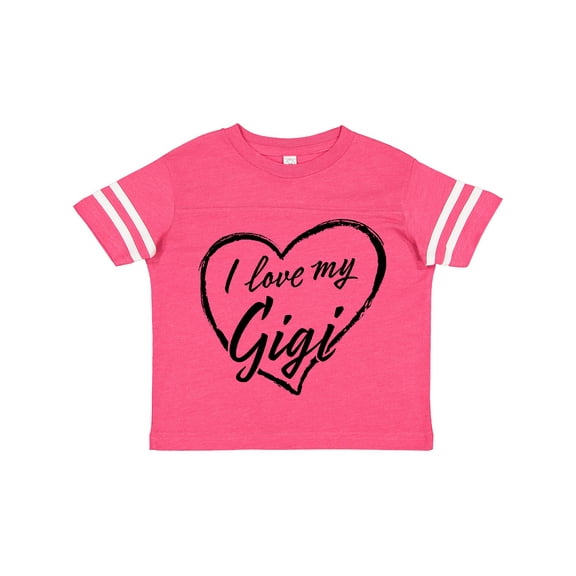 Inktastic I Love My Gigi in Black Chalk Heart Boys or Girls Toddler T-Shirt