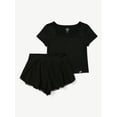 thumbnail image 5 of Justice Girls Mesh Hem Tulip Short Set, Sizes XS - XLP, 5 of 7