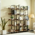 thumbnail image 4 of 5Tier Industrial Bookshelf Freestanding Bookcases Open Display Storage - 70.9"H White, 4 of 5