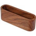 thumbnail image 3 of 1 Pcs Card Holder(Brown) Wooden Business Card Case Business Card Card Holder Display Stand Desktop Storage Box, 3 of 5