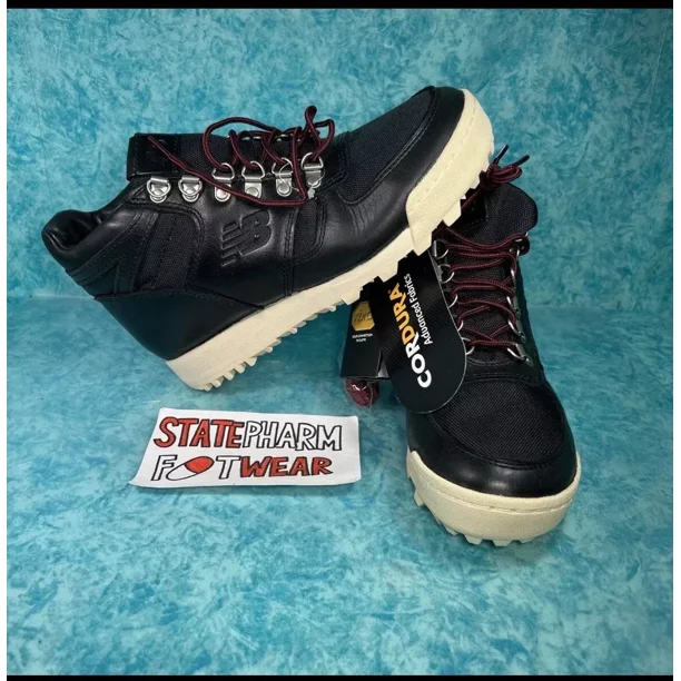 New Balance Rainier Black Men’s High Top Leather Athletic Shoes Size 8