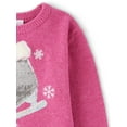 thumbnail image 3 of The Children's Place Toddler Girls Long Sleeve Sequin Sweater, Sizes 12M-5T, 3 of 3
