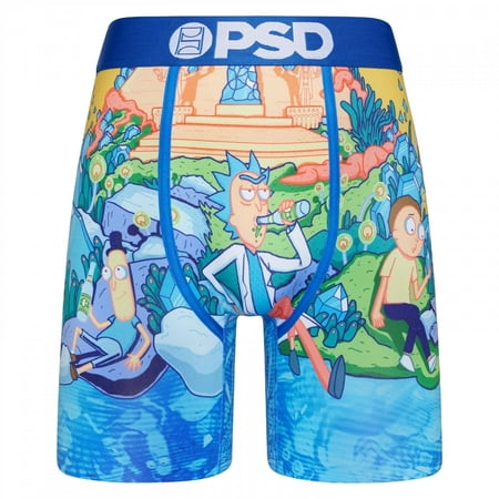 Rick And Morty Hangin' Around PSD Boxer Briefs-Large (36-38