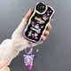 thumbnail image 3 of Funda Del Teléfono Para Samsung Galaxy A24 A54 A33 A34 5G A30 A20 A31 A32 A50 A50S A30S A51 A52 A53 A71 A72 Carcasa Llavero Kuromi 3D Ondulado Borde Curvo Suave Claro TPU Moda, 3 of 4