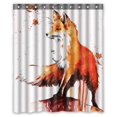 thumbnail image 1 of ZHANZZK Fox Autumn Maple Waterproof Bathroom Shower Curtain 60x72 Inches, 1 of 1