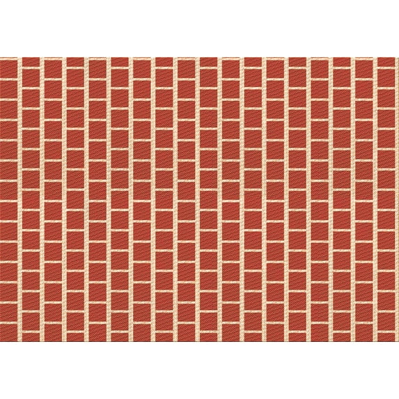 Ahgly Company Indoor Rectangle Patterned Brown Sand Brown Area Rugs, 7' x 9'