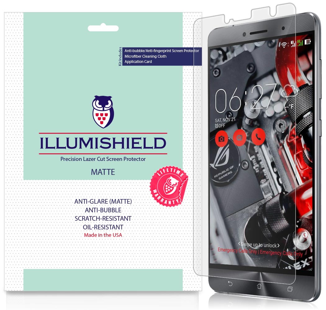 3x iLLumiShield Matte Screen Protector for Asus Zenfone 3 Deluxe (5.5-Inch)