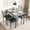 grey, variant on Dining Table Set, 5 Piece Rectangle Dining Kitche Table Set for 4 with 4 Chairs, Dining Table Set for Small Space, Apartment
