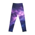 thumbnail image 5 of Shadoumai Girls Starry Sky Print Athletic Slim Fit Stretch Casual Pants For Play Everyday Wear Comfortable Leggings, 5 of 5