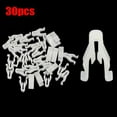 thumbnail image 4 of 30Pcs White Plastic Nylon Switch Bezel Clip for Toyota for 4Runner for Lexus, 4 of 7