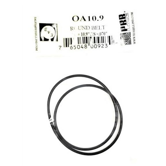 Drive Belt (Rubber Round Type) EVG/PRB OA10.9 I.C. 10.9" X C/S .070" Thick (1PC) for Tape Player Replacement