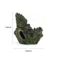 thumbnail image 2 of Leyfeng Resin Ornament, Aquarium Ornament Driftwood Resin Wood Trunk Diy Hollow House Cave Ornament for Fish Tank Aquarium Landscape Decoration, 2 of 8