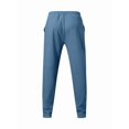 thumbnail image 5 of Men's Drawstring Waist Seamed Straight Leg Casual Pants Denim Blue XXL, 5 of 10