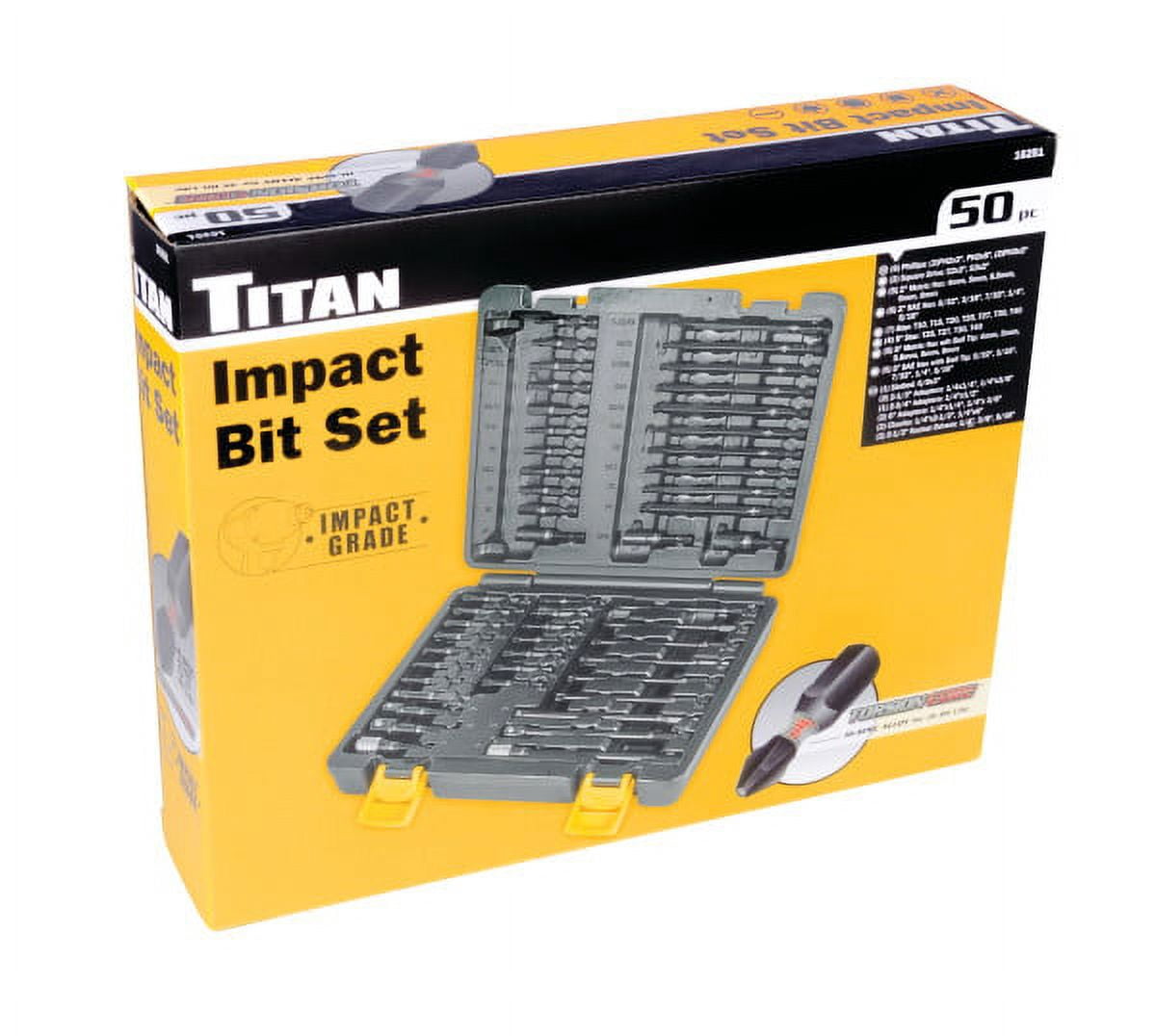 TITAN 50 Pc. Torsion Impact Bit Set