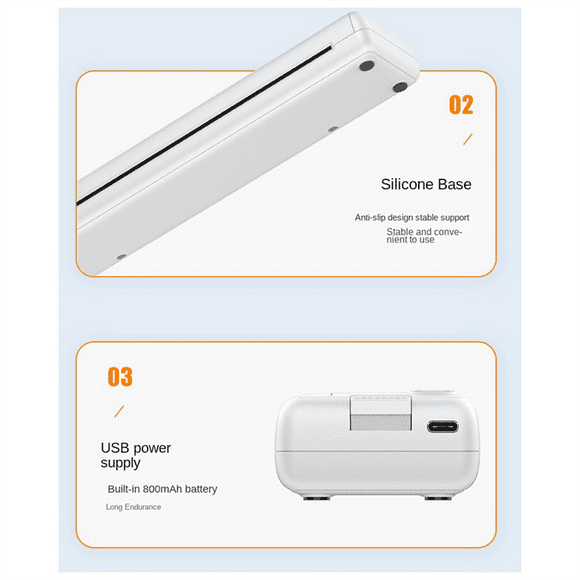 Printer Inkless Portable A4 Thermal Printer Portable Home Office Bluetooth Wireless Handheld Printer