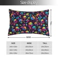 thumbnail image 2 of Balery Skull rainbow color mushroom Funda de Cojín Estampada, Regalos para Mujeres, Regalos de Amor para Ella, Regalos para Novia o Esposa, Funda de Almohada-20"x30", 2 of 6