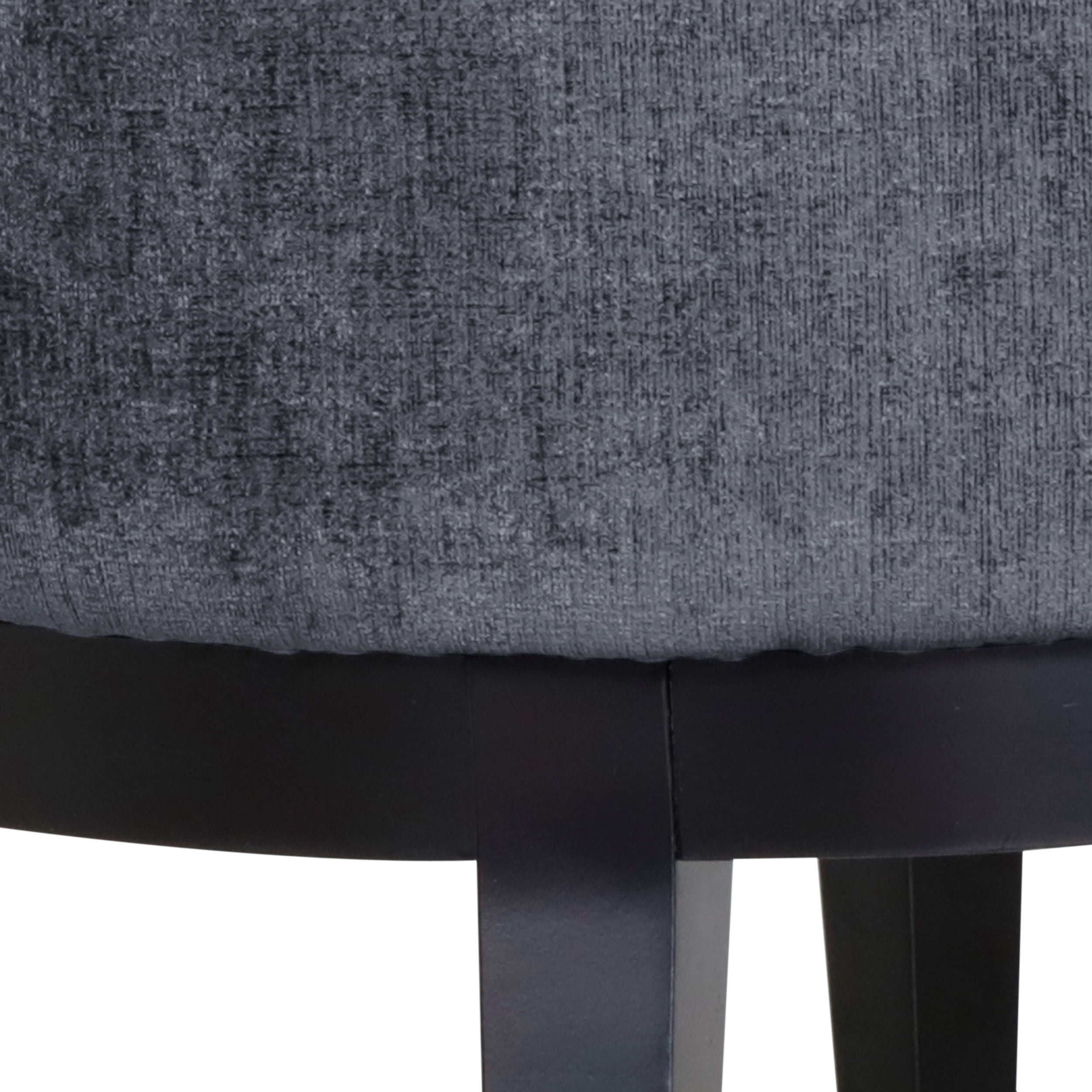 Noble House Suncook Fabric Tufted Club Chair, Set of 2, Charcoal