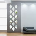thumbnail image 2 of Mirror Decals Silver Acrylic Wall Stickers Set of 12 Pcs DIY Mural Peel and Stick Removable Decor for Bedroom Living Room Bathroom Home Office, 2 of 6