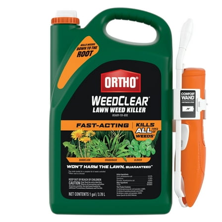 Ortho WeedClear Lawn Weed Killer Ready-To-Use with Comfort Wand, 1 gal.