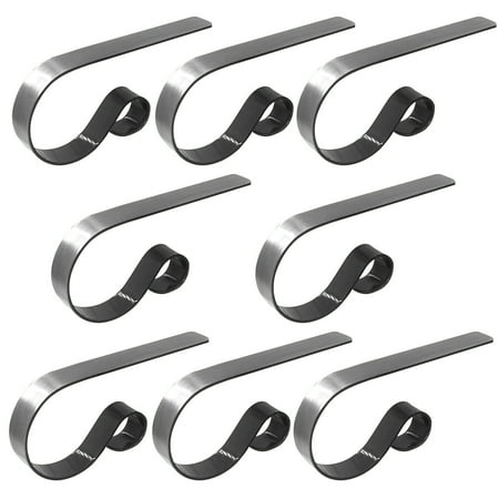 

MtsDJSKF 8Pcs Metal Christmas Stockinger Hooks Fireplace Hanger with Non-Skid Design