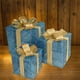 thumbnail image 5 of Juego de 3 cajas navideñas iluminadas con luces LED para decoración de exteriores, ideal como regalo para el jardín, 3 pilas AA (no incluidas)., 5 of 5