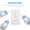 thumbnail image 4 of ATTOE Smart Home Automation WIFI Remote Control Light Touch Wall Switch 2 Gang for-0816, 4 of 5