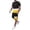 Gold*, variant on RUTAYY Men's Outfits Quick Dry Short Sleeve Round Neck Tshirts Shorts with Pocket Tropical Hawaii Sports Trendy Beach Clothing Sets