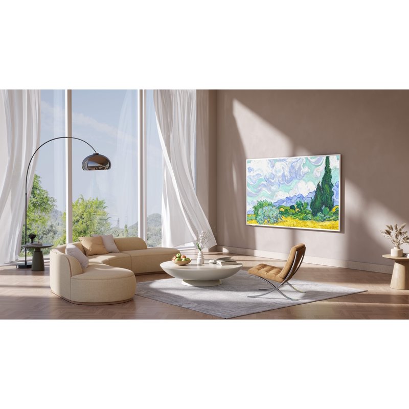 TCL 65" Class NXTVISION TV QLED 4K Smart Google TV and Flush Wall Mount (NEW 2024) - Art TV, Matte Anti-Glare Screen, 120Hz - 65A300W gallery view