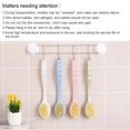 thumbnail image 5 of 4 Colors Bath Body Brush with Comfy Bristles Long Handle Gentle Exfoliation Improve Skin's Health and Beauty Wet or Dry Brushing Back Scrubber for Shower, 5 of 11